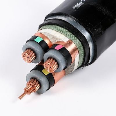 comprar Cables subterráneos de alta tensión de 110 kV XLPE negros de 50 mm para construcción online manufacture