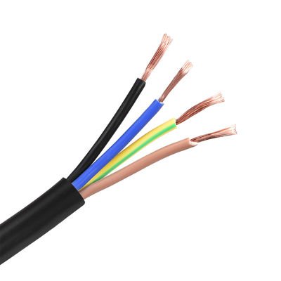 Cable de alimentación de cable real flexible de PVC Cables de cable eléctrico 2 3 4 5 Núcleo 2,5 mm2 4 mm2 6 mm2
