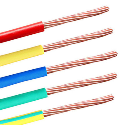 Cables aislados de PVC de núcleo único para edificios/construcciones de tensión nominal 450V/750V