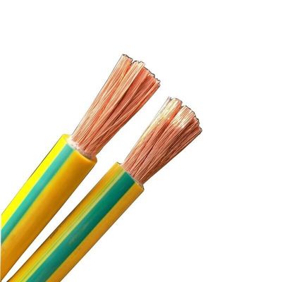 Cables eléctricos PVC BVR 10 mm 16 mm Alto conductor flexible con aislamiento en amarillo