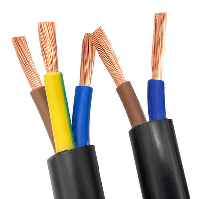 Cable de alimentación eléctrica de PVC aislado de 4 núcleos de 15 mm de 25 mm de 4 mm de 6 mm de núcleo de cobre flexible