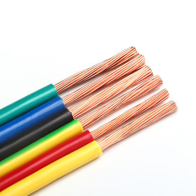 Color personalizado 1.5mm PVC aislado alambre flexible H07V-U para la construcción