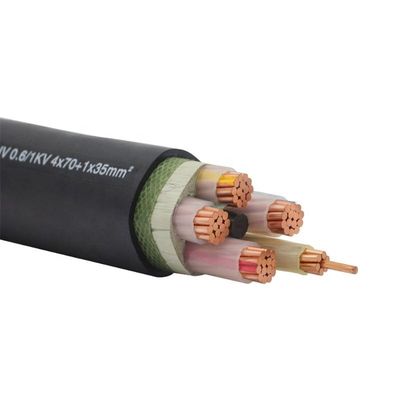 Cable de alimentación eléctrica con aislamiento XLPE y voltaje nominal de 0,6/1KV con certificación CE YJV22