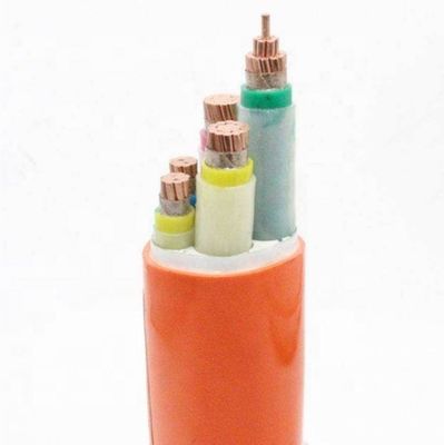 Cable de energía retardante de llama de baja tensión de chaqueta de PVC y conductor de cobre