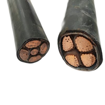 Chaqueta de PVC NYY 4x25mm2 XLPE Cable de alimentación de conductor de cobre aislante para baja tensión de 12V